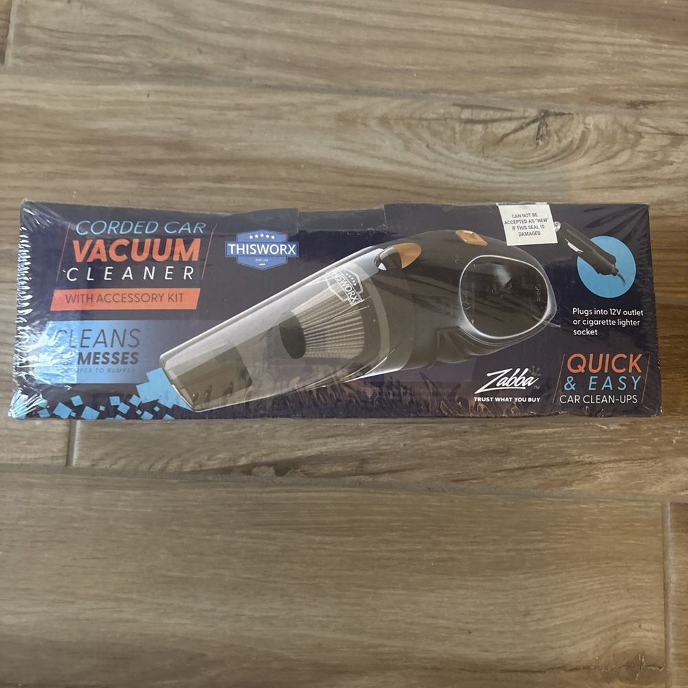 THISWORX Corded CAR VACUUM CLEANER Portable High Power Mini Handheld Vacuum New